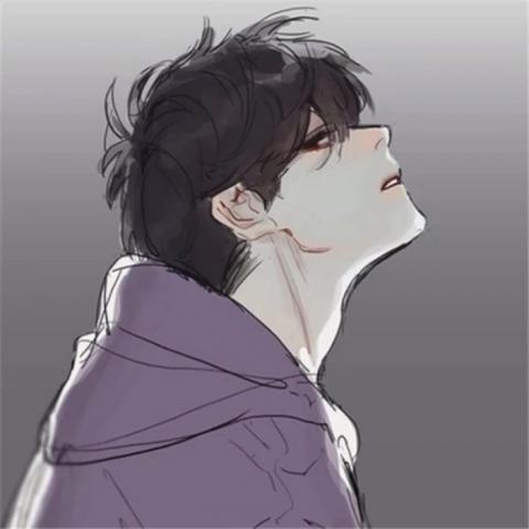 帅气冷漠男生漫画头像