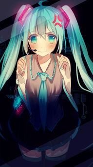 动漫壁纸初音未来黑色系