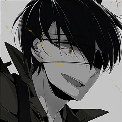 超拽高冷ins风暗黑动漫男头