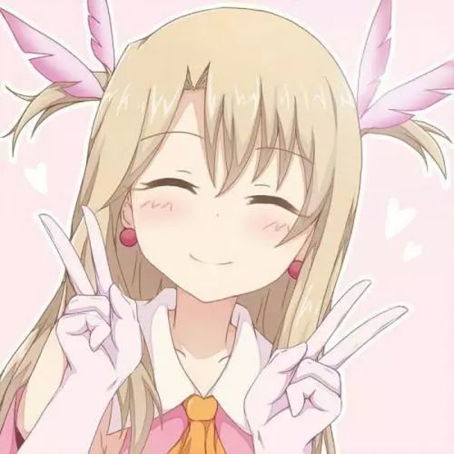 动漫头像女生可爱萌红色系和服