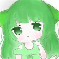 美少女绿色头发头像微信头像图片大全