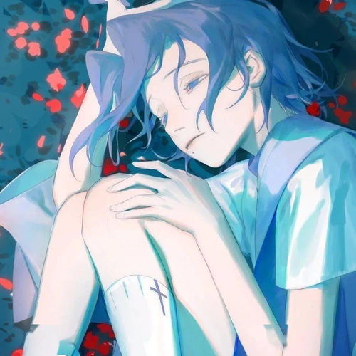 绝美蓝色系动漫头像值得保存
