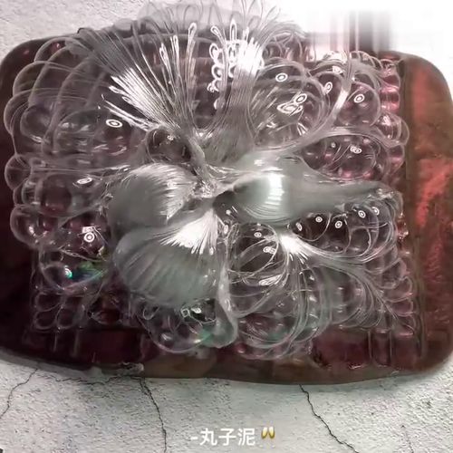 会变色的网格拉花泥,颜色看起来太美腻了,仙气飘飘