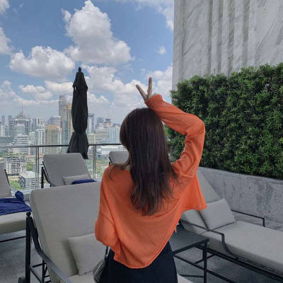 女头背影小清新森系文艺唯美森女图片头像无水印