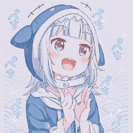 蓝色动漫卡通头像
