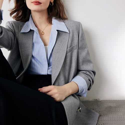 汐蔓娇小西装外套女职业装女装套装正装春秋季西服女士气质休闲面试工装斜口袋西装白衬衫马甲裙裤s码重8090