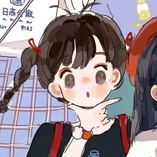 女生动漫闺头一个像夏天,一个像秋天