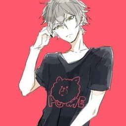 橘色系头像动漫男生