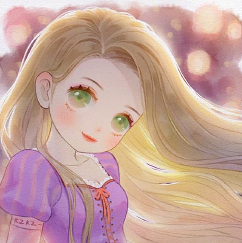 萌系画风的迪士尼公主,艾莎褪去女王范,白雪萌的想要捏捏脸