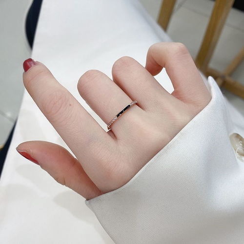 不掉色钛钢戒指女ins潮人轻奢小众设计食指戒冷淡风