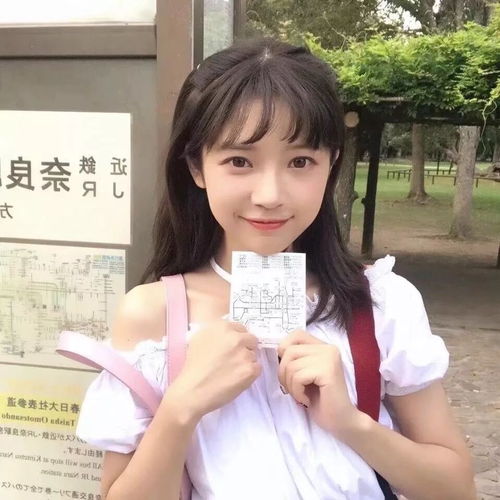 绿色系动漫头像女清新闫佳琪