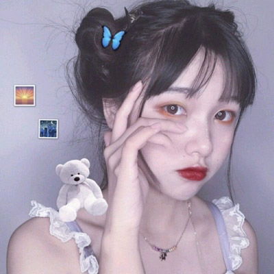 高冷女生头像黑色系动漫图片闺蜜