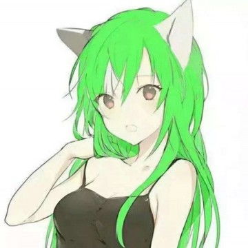 绿色系高清女生头像少女