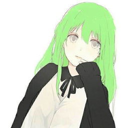 绿色系动漫女头