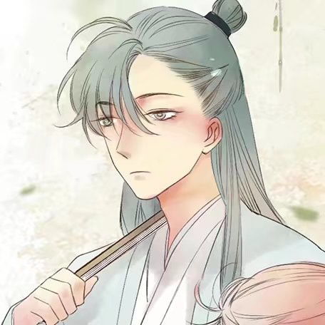执扇古装美男子
