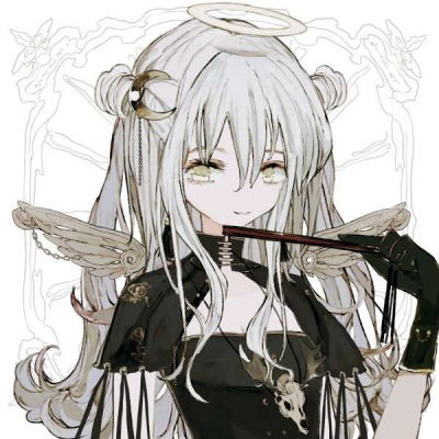 念长发飘飘动漫女生头像