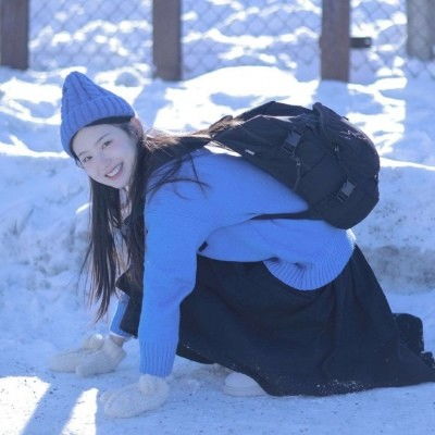 蓝色系女生头像,美到人的心坎里