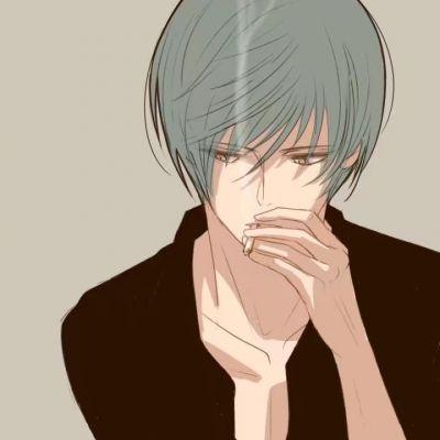 男生二次元吸烟的头像动漫伤感吸烟系列男生动漫头像