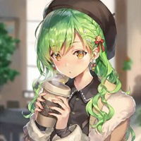 绿色系动漫头像动漫可爱女生绿色系头像