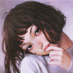 2018个性手绘女生头像彩色素描高清图真实的日子还是一个人过