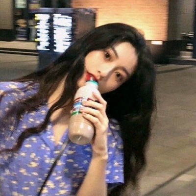 女生头像ins小众蓝色