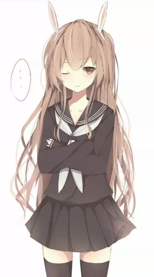 白色系女生动漫头像壁纸动漫少女