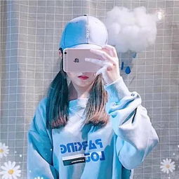 唯美忧郁蓝色系女生头像