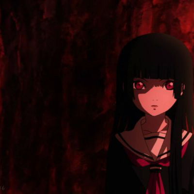 地狱少女阎魔爱头像暗黑唯美地狱少女恐怖头像
