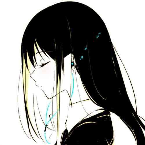 求二次元女生高冷头像
