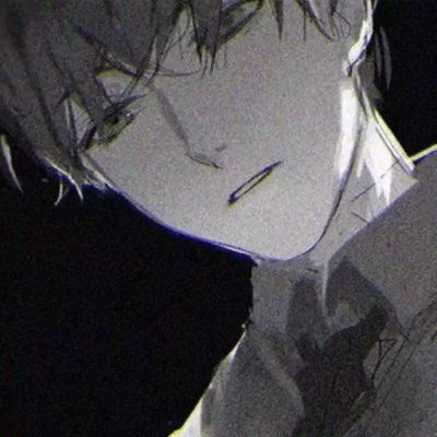 丧系黑白二次元漫画个性头像拥有了清风就要交还明月