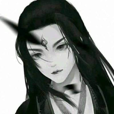 男生头像高冷黑色系动漫古风