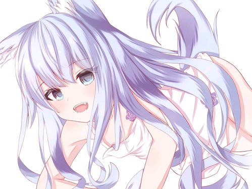 白色系女生动漫头像壁纸紫色