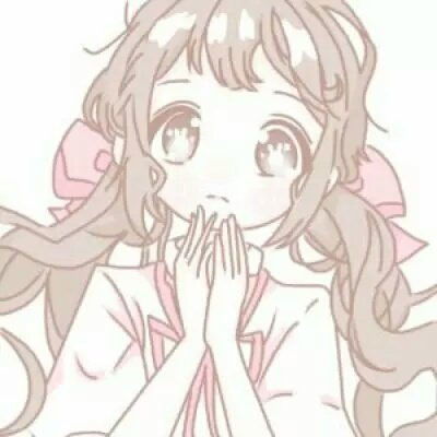 手绘可爱动漫女生头像粉色系少女心