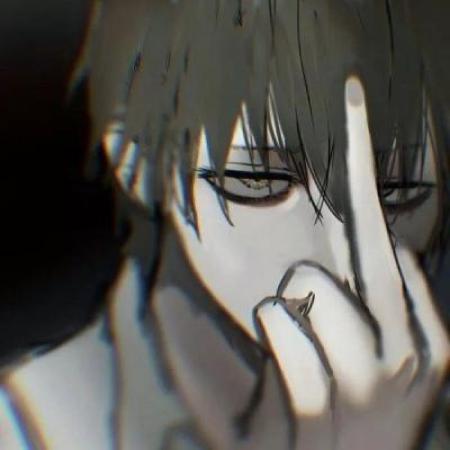 比较丧的动漫男生头像沉默不语是我负了你