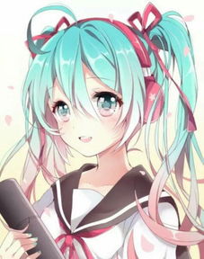 求侧刘海双马尾水手服动漫妹纸的图片