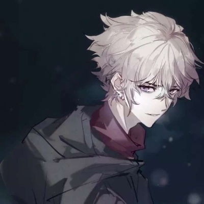 男生黑白灰色头像
