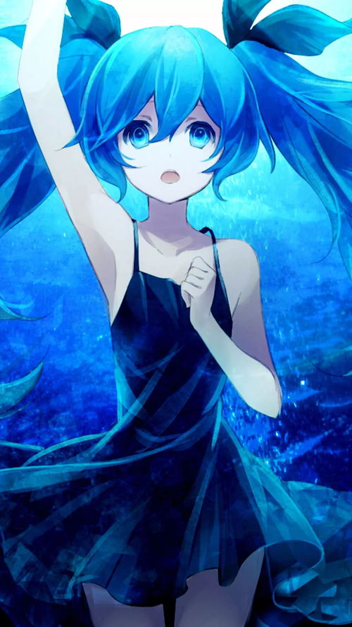 动漫壁纸初音未来黑色系