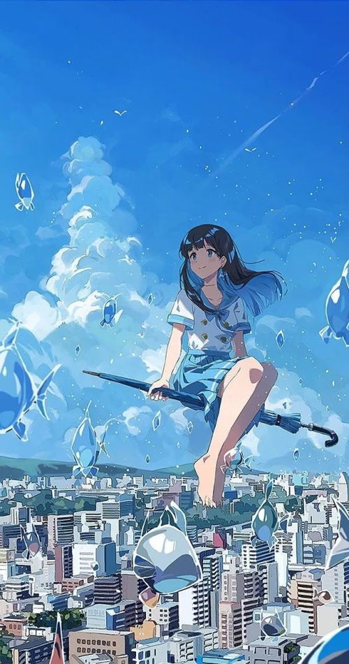 蓝色的魅力,日本画师超美的插画作品