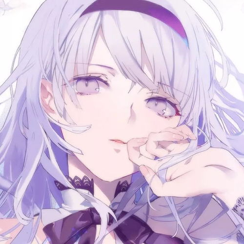 紫色系古风女生头像
