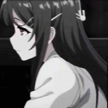 黑暗系动漫冷酷女头像二次元女生暗黑系头像,卡通头像图片
