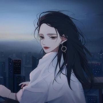 二次元高冷动漫头像,人群抵触症
