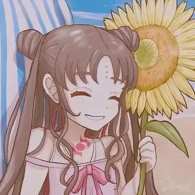 仙系情侣头像动漫绿色