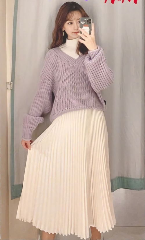 萌系女孩的9套可爱毛衣穿搭,照着穿就对了,让你元气满满每一天
