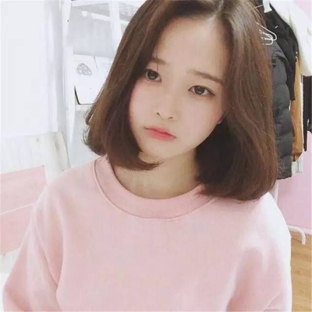 谁说只有黑长发令人心动韩国大热清纯锁骨发
