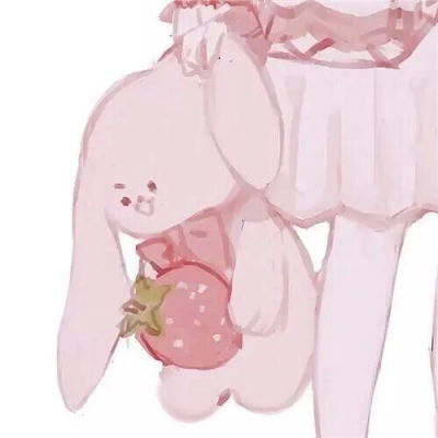可爱粉色系情侣头像