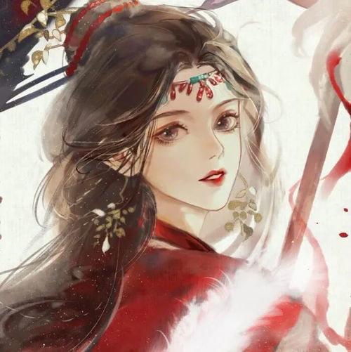 红色系古风女生头像绵绵更在三生后谁隔世读关鸠