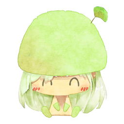 绿色卡通情侣头像