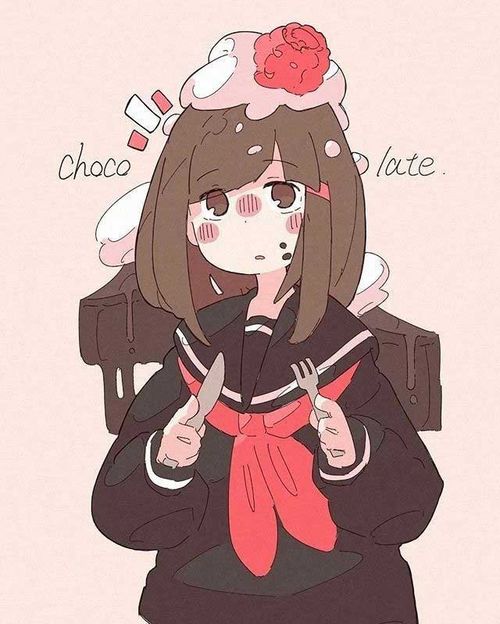 日系呆萌可爱的糖果系漫画女孩,这也太甜了