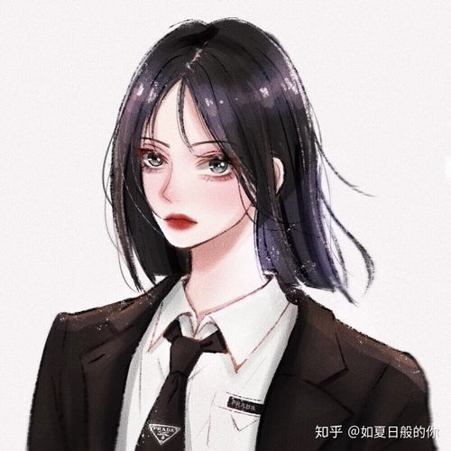 有没有这种画风的女生头像