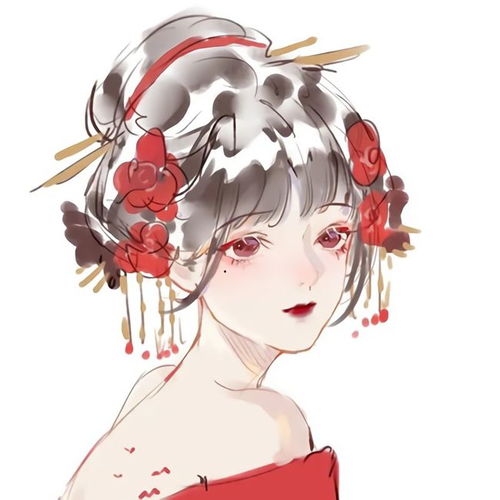 中国古风二次元女头,美到没朋友
